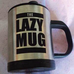 "The Lazy Mug" Self-stirring Stainless Steel Novelty Mug